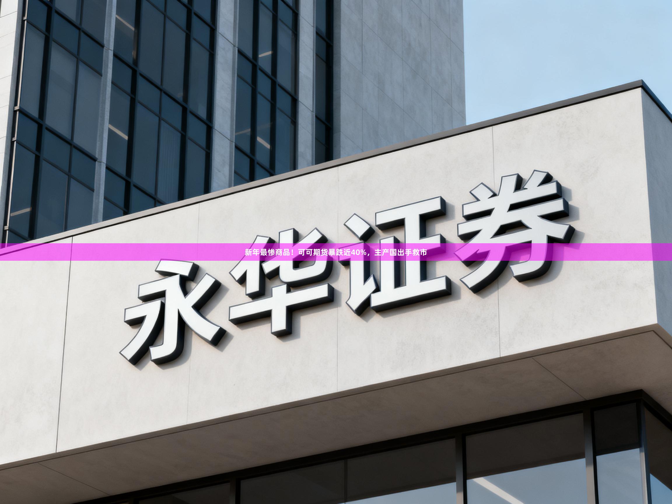 新年最惨商品！可可期货暴跌近40%，主产国出手救市