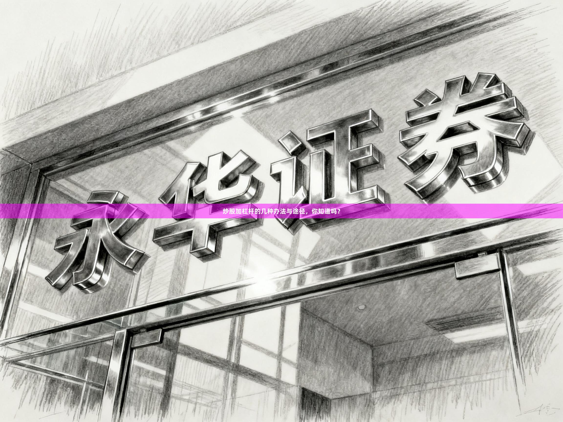 炒股加杠杆的几种办法与途径，你知道吗？